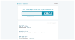 Desktop Screenshot of callerrecords.com